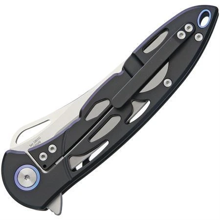 Artisan 1801GBKS Dragonfly Framelock S35VN Stainless Blade Knife With Black Titanium Handle - Image 2