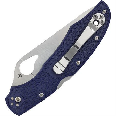 Byrd 03PBL2 Cara Cara 2 Lockback Satin Finish Stainless Blade Knife With Blue Texture FRN Handle - Image 2