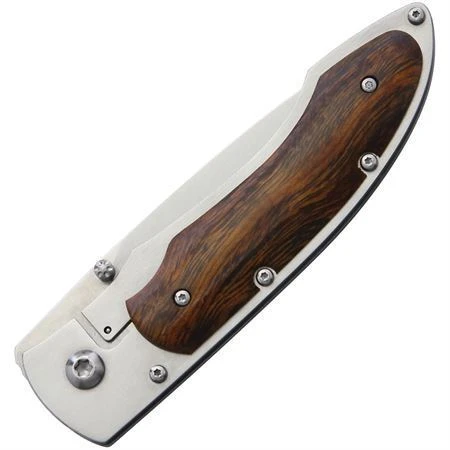 Fallkniven P3GIC Framelock Desert Ironwood Knife With Stainless Handle - Image 3