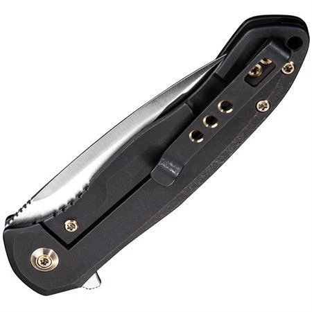 WE 2001G Kitefin Framelock Knife Black SW - Image 2