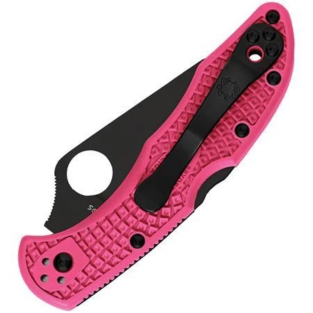 Spyderco 11FPPNS30VBK Pink Heals Delica Lockback Knife - Image 2