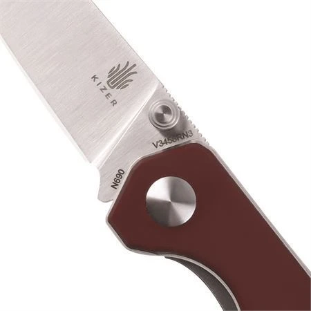 Kizer 3458RN3 Mini Begleiter Linerlock Knife Red - Image 4