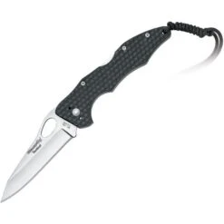 Blackfox 105 Tactical Lockback Folding Pocket Stainless Tanto Blade Knife With Black Textured G-10 Handle