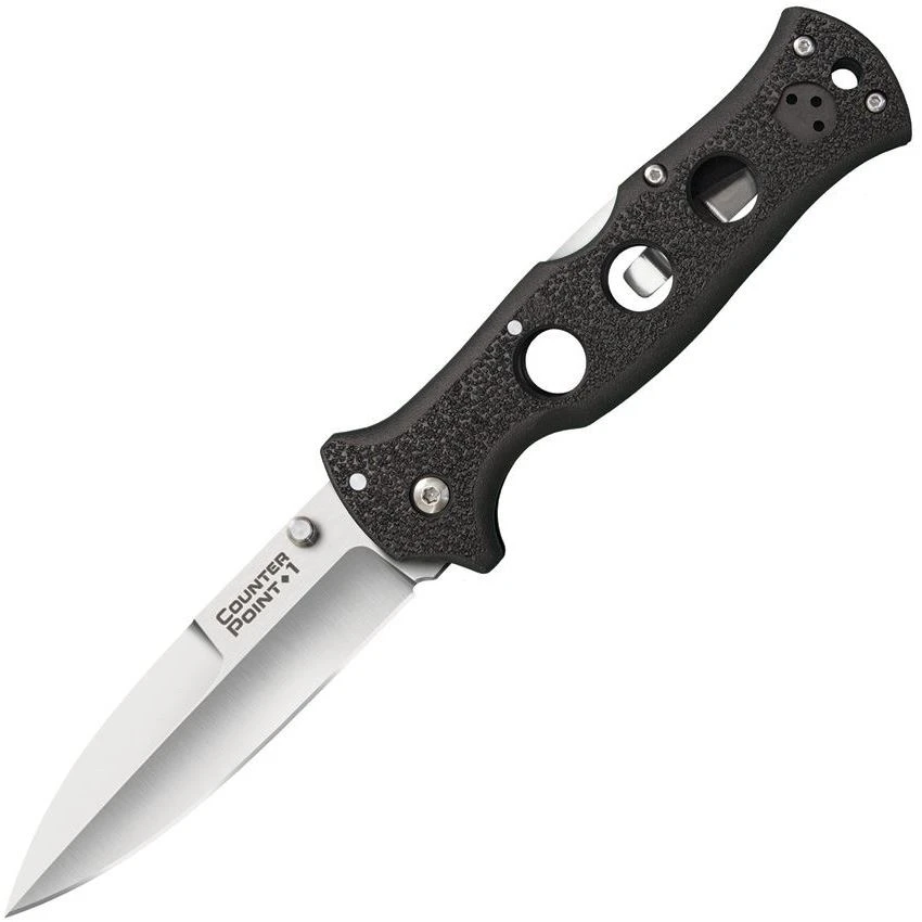 Cold Steel 10AB Counter Point Lockback Knife With Black Griv-Ex Handle