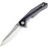 Artisan 1808PBGC Zumwalt Linerlock Satin Finish D2 Tool Steel Blade Knife With Black And White G-10 Handle