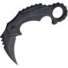 Brous M001B Enforcer Linerlock Knife With Black Sculpted Polymer Handle