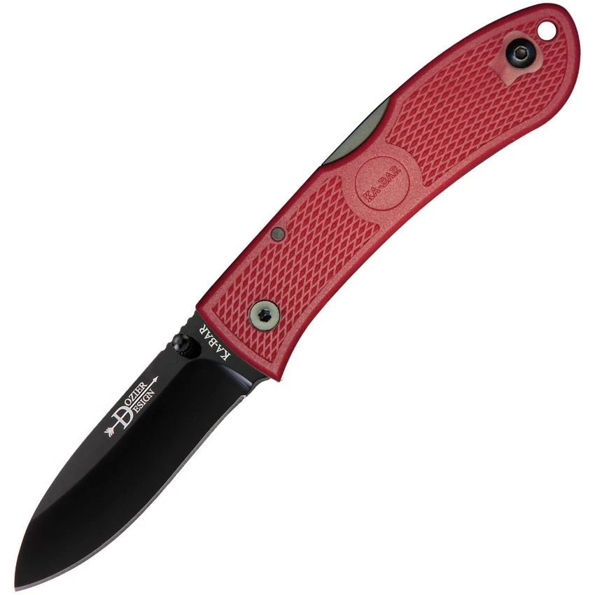 Ka-Bar 4062RD Folding Hunter Lockback Knife Red