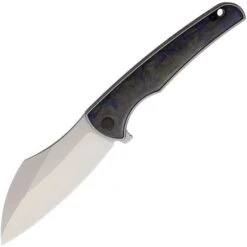 VDK 037 Vice Framelock Knife Blue Carbon Fiber