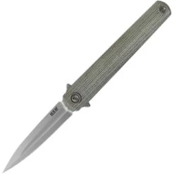MKM L02GCT Flame Framelock Knife Dagger Micarta