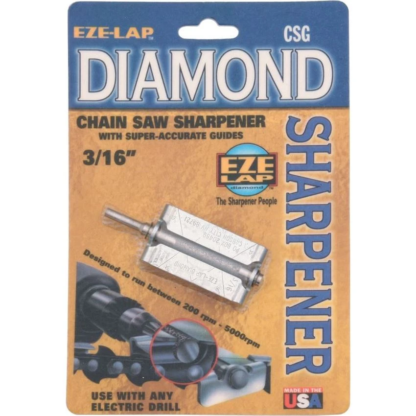 Eze-Lap CSG316 Diamond Chain Saw Sharpener For Quick And Easy Sharpening