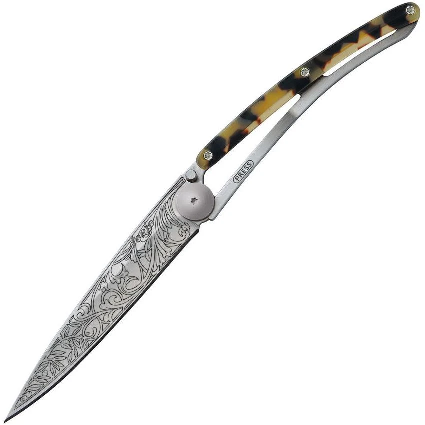Deejo 9CC201 Linerlock Knife 27g Turtle Nouveau