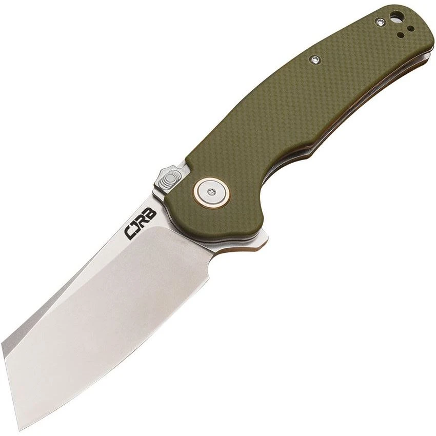 CJRB 1904RGNF Crag Linerlock Knife Green D2
