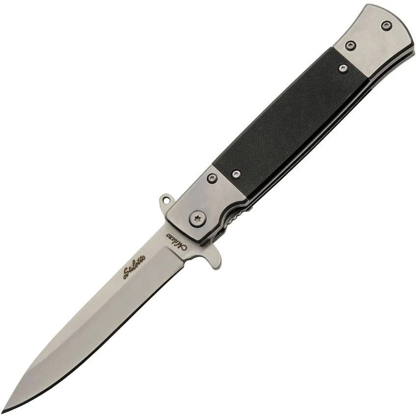 China Made 300584 Stiletto Linerlock Black